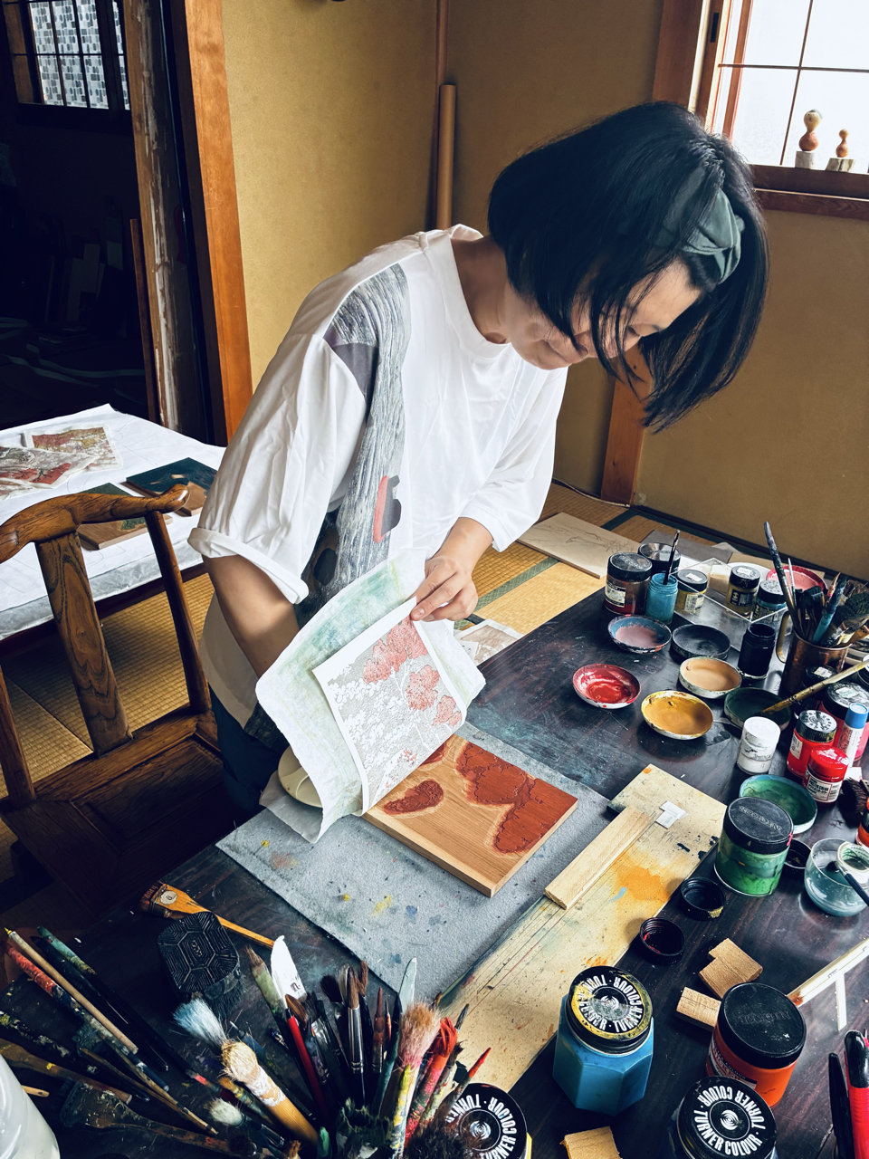 Taller de grabado japonés: “Sakura de Familia”